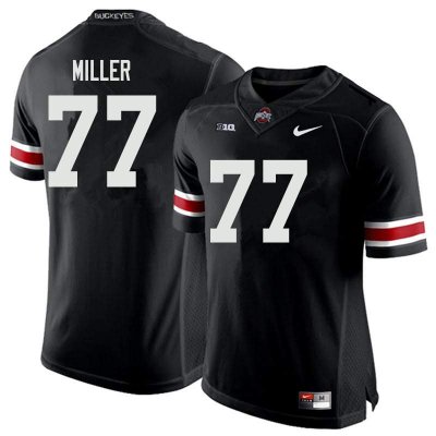 NCAA Ohio State Buckeyes Men's #77 Harry Miller Black Nike Football College Jersey NDW2145XJ